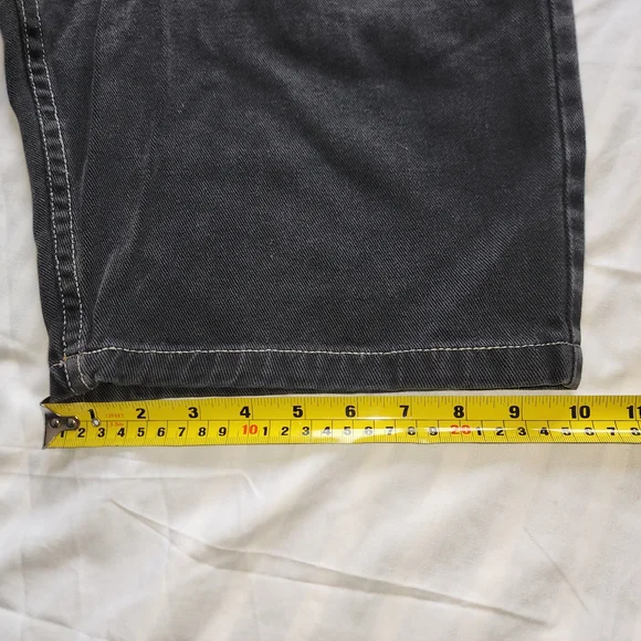 Vtg Paco Jeans Y2K Men's Black Shorts Distressed Size 30 Is Used - Picture 13 of 13